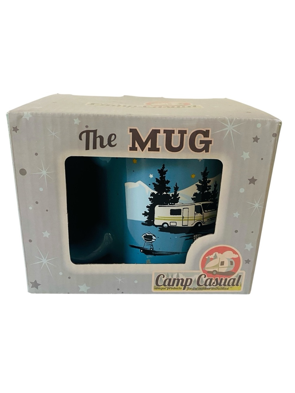 Camp Casual Starry Night Ceramic Mug New in Box